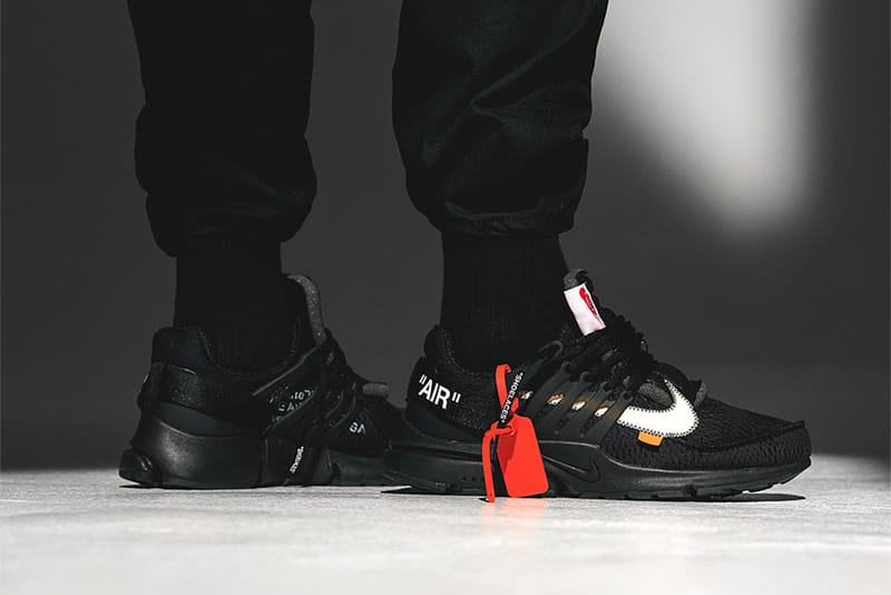 오프 화이트 x 나이키 에어 프레스토 2.0 블랙 래플 좌표 총정리