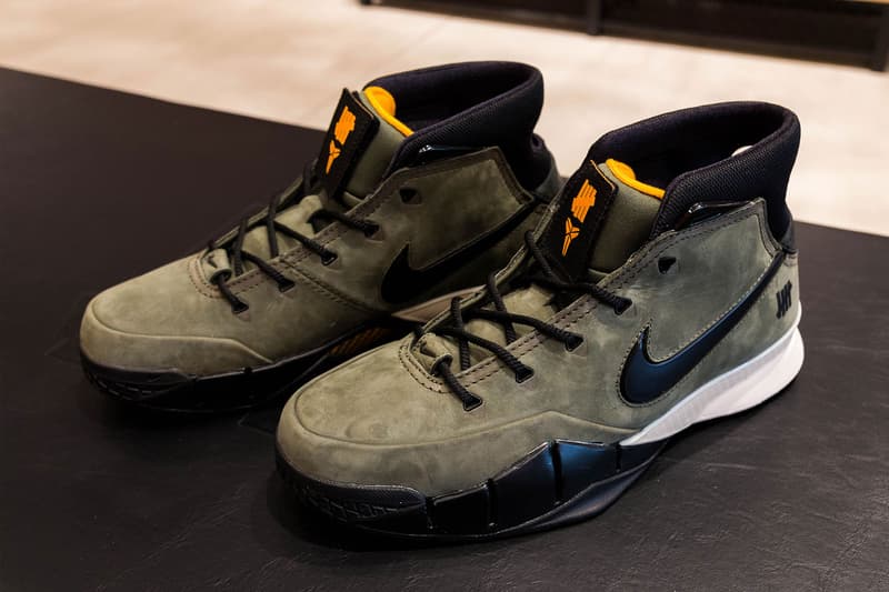 언디피티드 x 나이키 줌 코비 프로트로 1, 메이지도리 웨이스티드 유스 협업 2018 베르디 매장