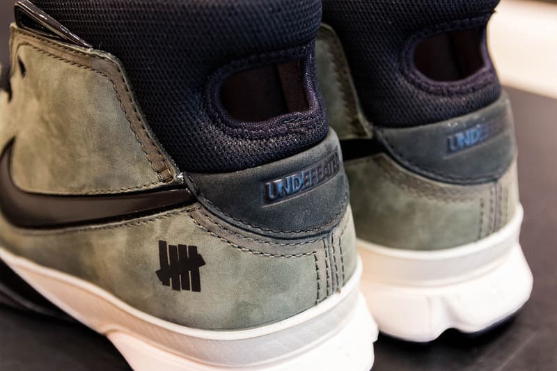 언디피티드 x 나이키 줌 코비 프로트로 1, 메이지도리 웨이스티드 유스 협업 2018 베르디 매장