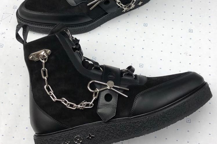 버질 아블로가 공개한 새 루이비통 크레이프 부츠