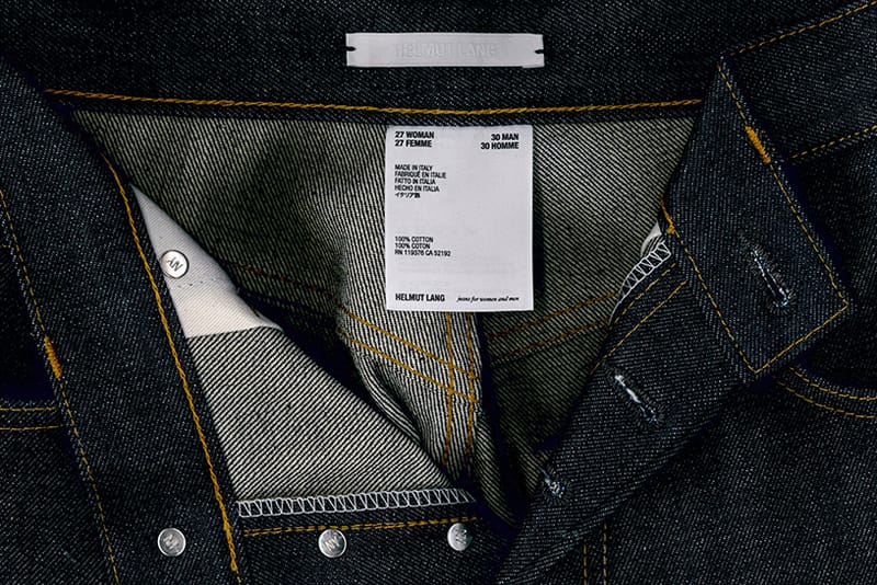헬무트 랭, 데님의 기초를 보여주는 '진' 라인 리론칭