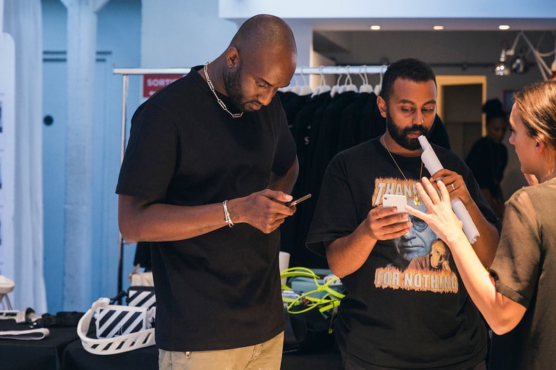 나이키로 물든 오프 화이트의 2019 봄, 여름 컬렉션 피팅 현장