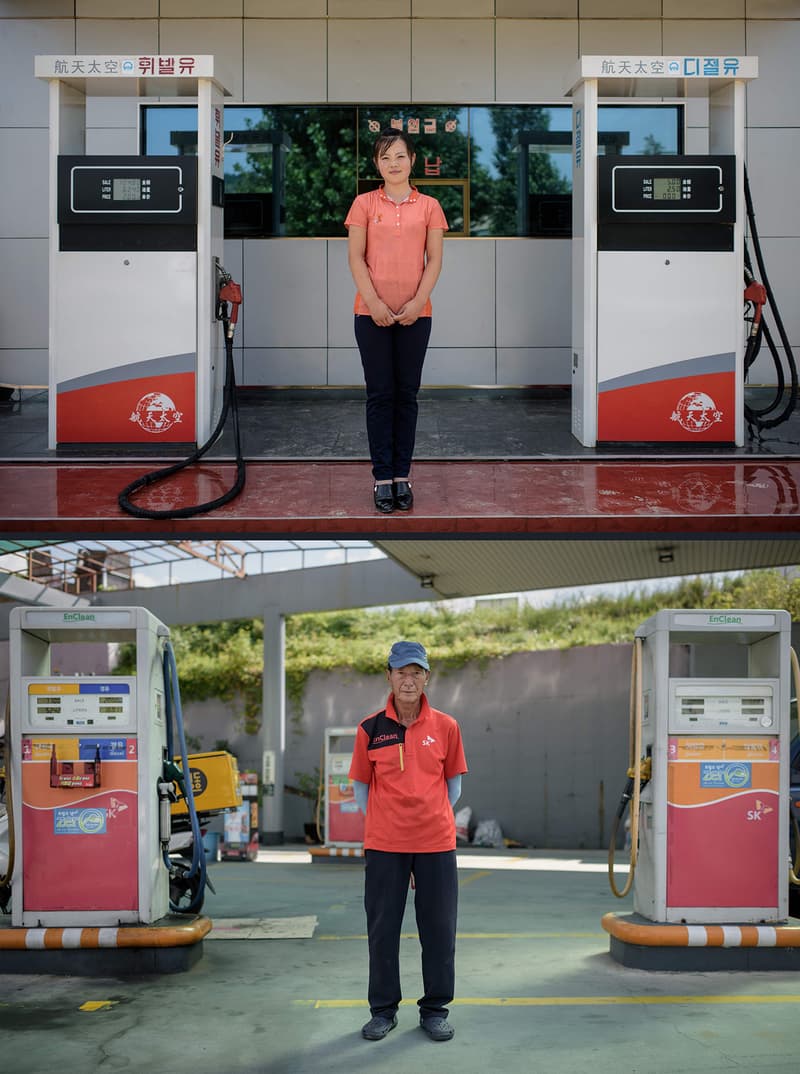 한국 북한 평양 서울 시민 직업 비교 사진