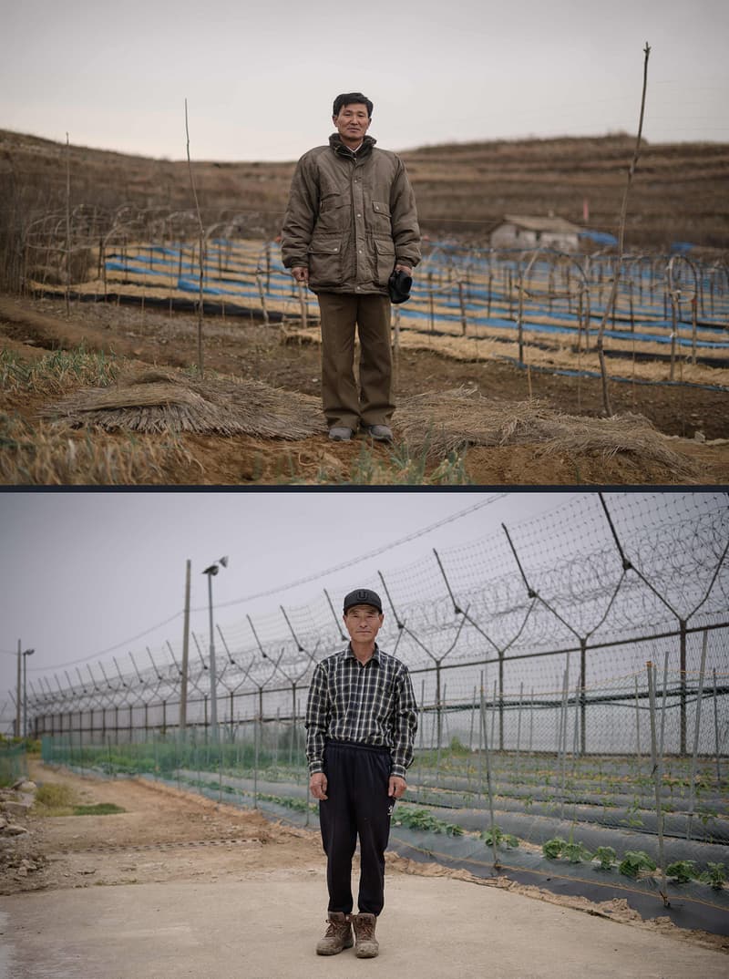 한국 북한 평양 서울 시민 직업 비교 사진