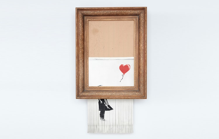 스스로 파쇄된 뱅크시 작품, 'Love is in the Bin' 제작 과정 공개