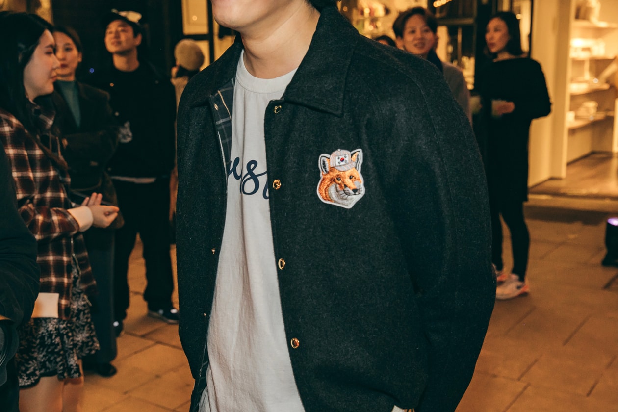 메종 키츠네 서울 플래그십 오픈 파티 2018 가을 maison-kitsune-seoul-flagship-streetsnaps