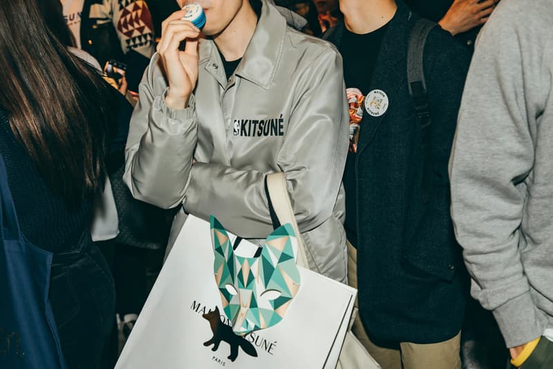 메종 키츠네 서울 플래그십 오픈 파티 2018 가을 maison-kitsune-seoul-flagship-streetsnaps