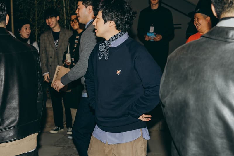 메종 키츠네 서울 플래그십 오픈 파티 2018 가을 maison-kitsune-seoul-flagship-streetsnaps