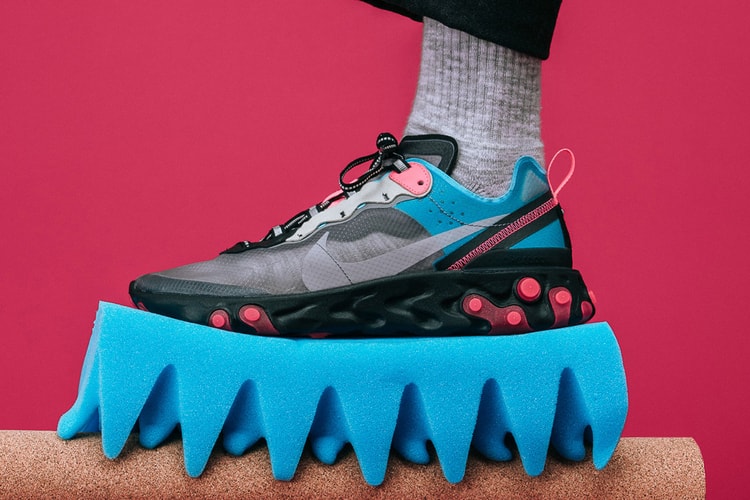 새 나이키 리액트 엘리먼트 87 색상 착용 사진