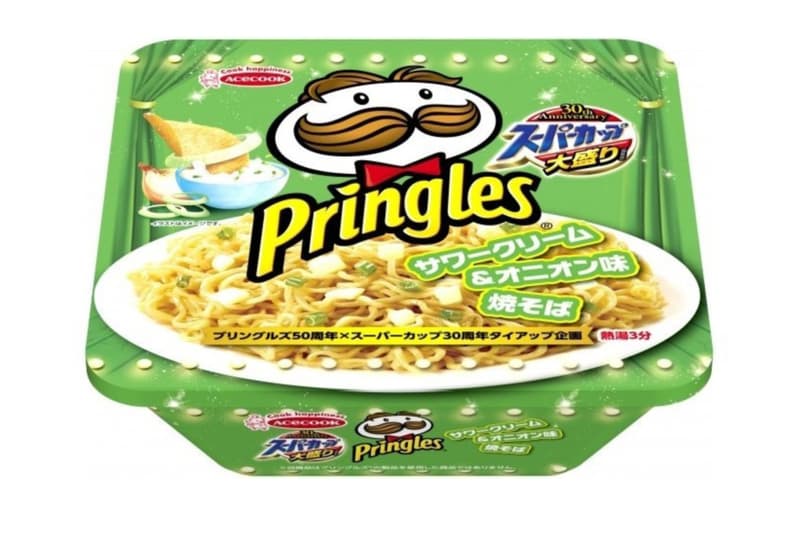 일본 에이스쿡 컵라면 프링글스 맛