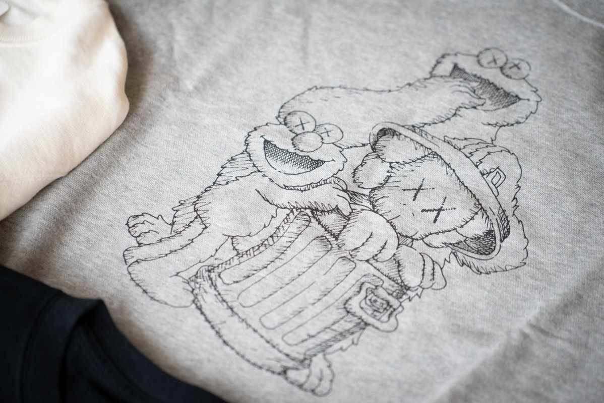 카우스 유니클로 세서미 스트리트 협업 컬렉션 실물 인형 티셔츠