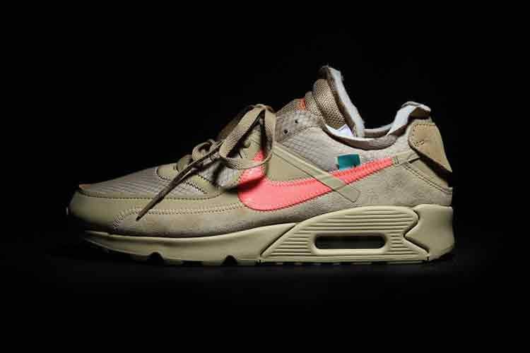 오프 화이트 x 나이키 에어맥스 90 ‘데저트 오어’ 상세 사진