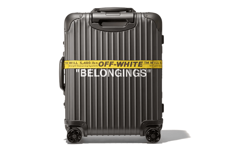 오프 화이트 x 리모와 검은색 "Personal Belongings" 러기지