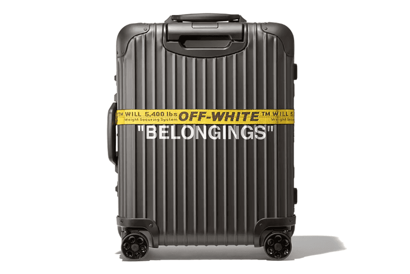오프 화이트 x 리모와 검은색 "Personal Belongings" 러기지 공개 2018