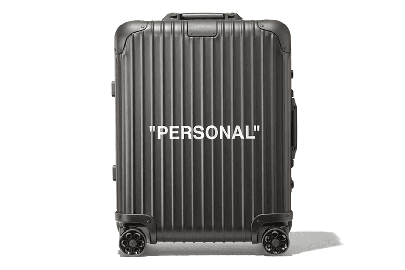 오프 화이트 x 리모와 검은색 "Personal Belongings" 러기지 공개 2018