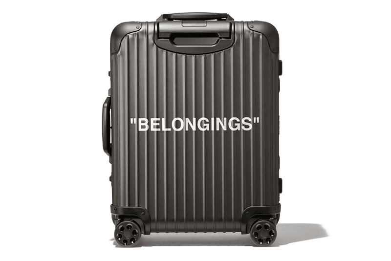 오프 화이트 x 리모와 검은색 "Personal Belongings" 러기지 공개 2018