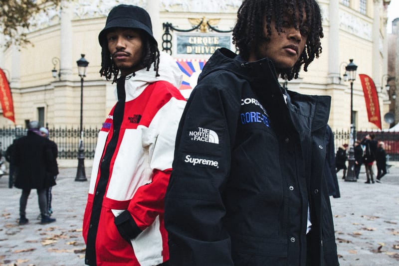 프랑스 파리를 배경으로, 슈프림과 노스페이스의 협업