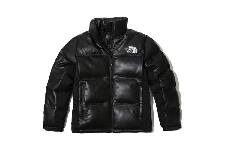 재입고된 노스페이스 한정판 가죽 눕시 다운 재킷 2종