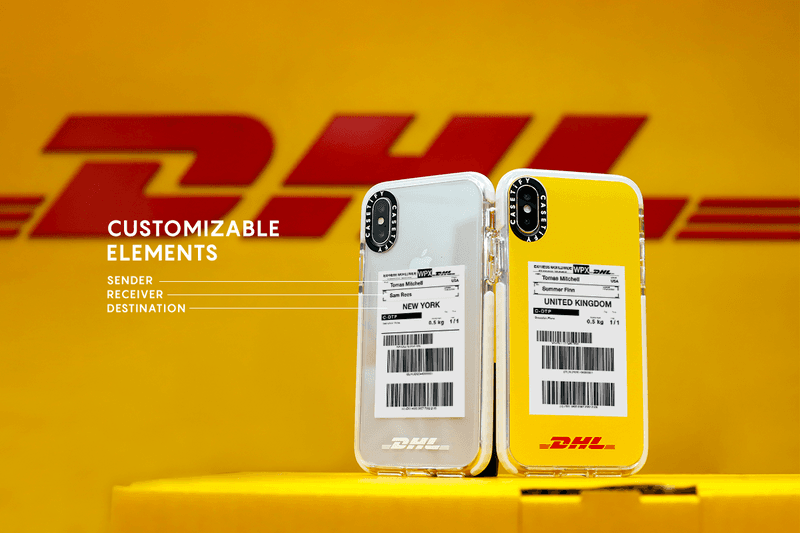 DHL x 케이스티파이 한정판 테크 액세서리 컬렉션 CASETiFY 휴대폰케이스 강화 케이스 애플 워치 밴드