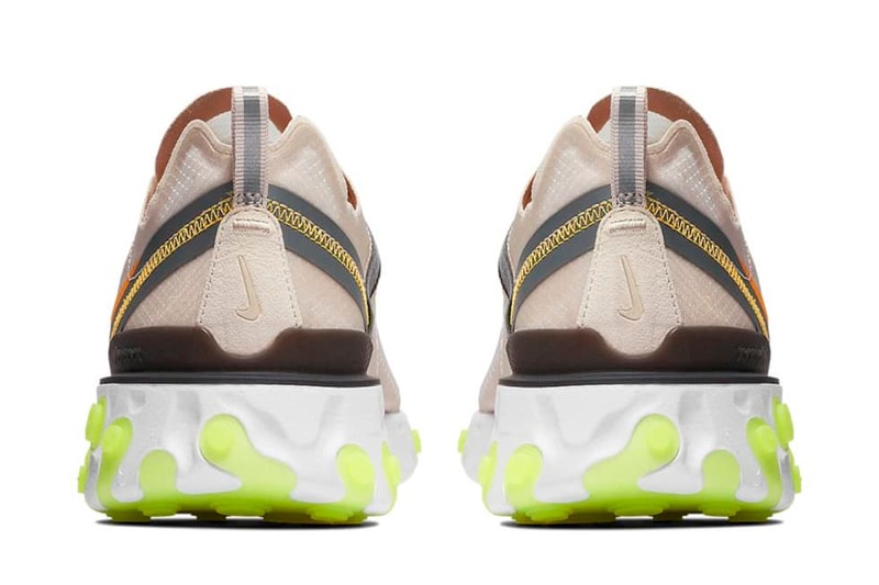 나이키 리액트 엘리먼트 87 2019년 신상 라이트 오레우드&볼트 레이서 핑크 nike-react-element-87-volt-racer-pink-light-orewood-release