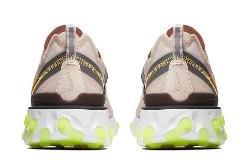 나이키 리액트 엘리먼트 87 2019년 신상 라이트 오레우드&볼트 레이서 핑크 nike-react-element-87-volt-racer-pink-light-orewood-release