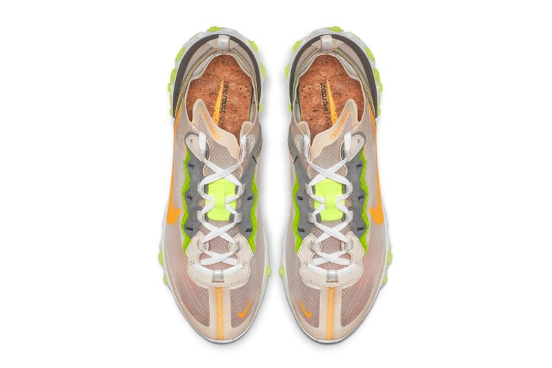 나이키 리액트 엘리먼트 87 2019년 신상 라이트 오레우드&볼트 레이서 핑크 nike-react-element-87-volt-racer-pink-light-orewood-release