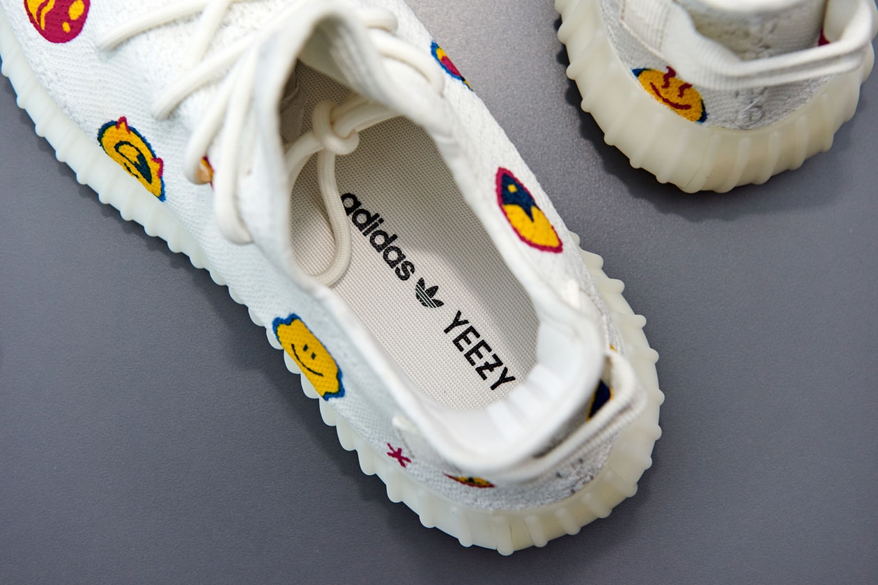 아디다스 오리지널스 이지 부스트 350 V2 트리플 화이트 아티스트 커스텀 2019 겨울 adidas-originals-yzy-350-v2-triple-white-diy