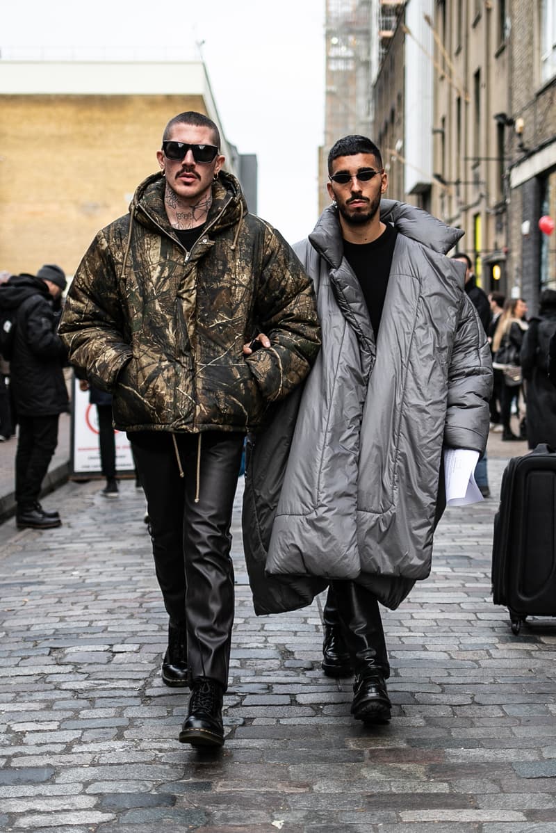 Street snaps 2019 가을 겨울 런던 남성 패션위크 스트리트 패션 스냅