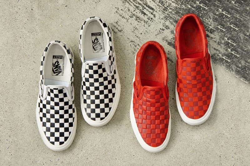 엔지니어드 가먼츠 x 반스 볼트 '엠보싱' 체커보드 슬립온 출시