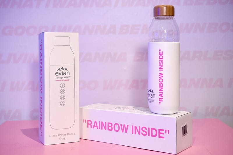 버질 아블로 x 에비앙 한정판 협업 물병 디자인 공개