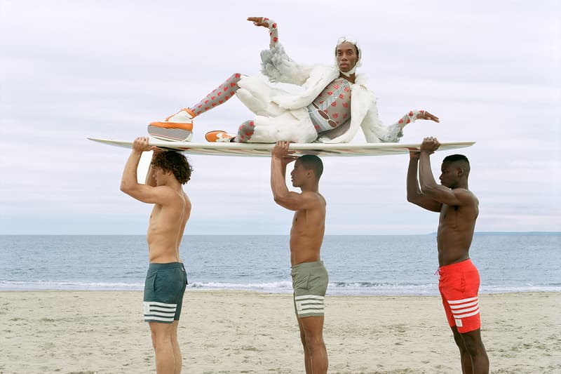 톰 브라운 비치 캡슐 컬렉션 화보 해변 여름