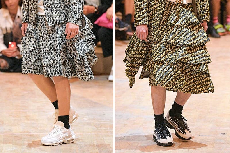 꼼 데 가르송 옴므 플러스의 새 컬렉션에 등장한 나이키 협업 에어 맥스 95