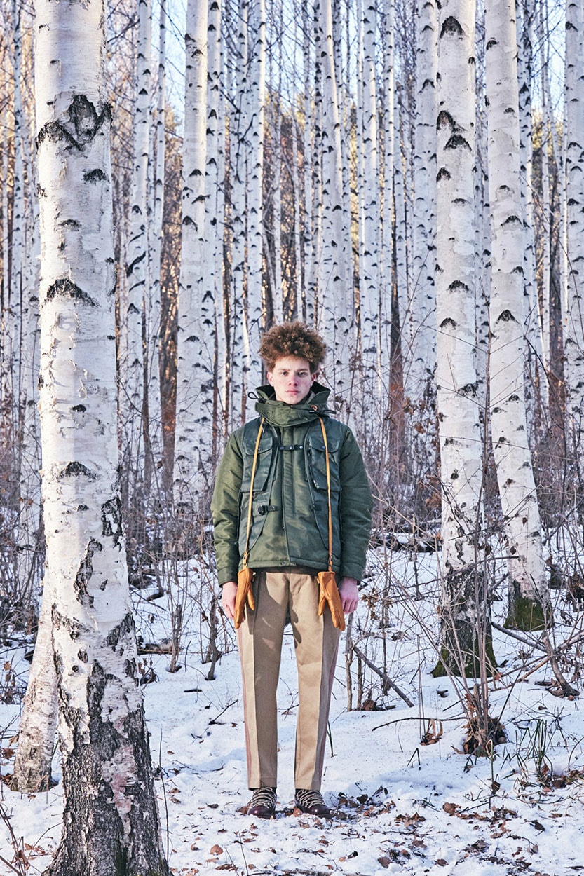 자작나무 숲에 쌓인, 이스트로그 가을, 겨울 2019 컬렉션 룩북