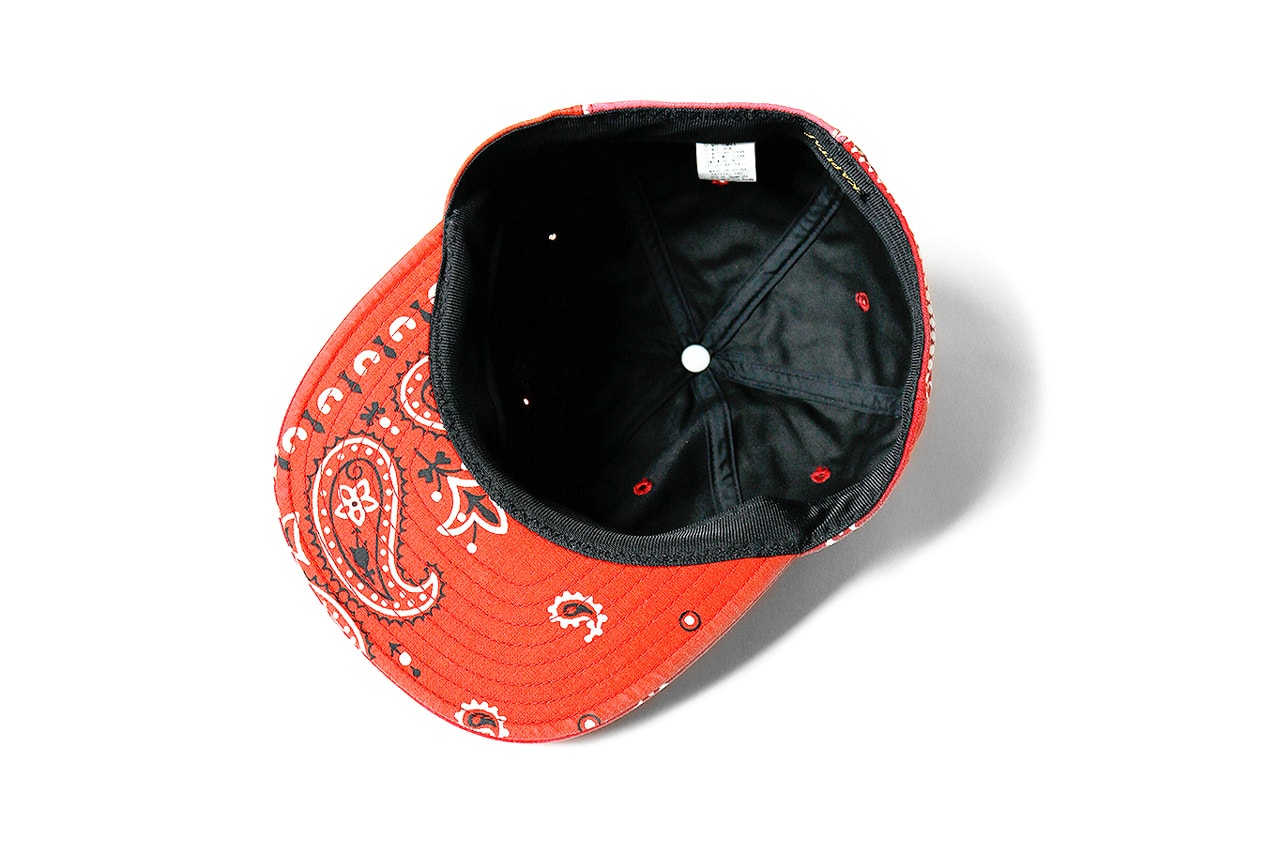 페이즐리 반다나를 입은 캐피탈 베이스볼 캡 5종, 스마일리 로고, 스냅백, 모자 