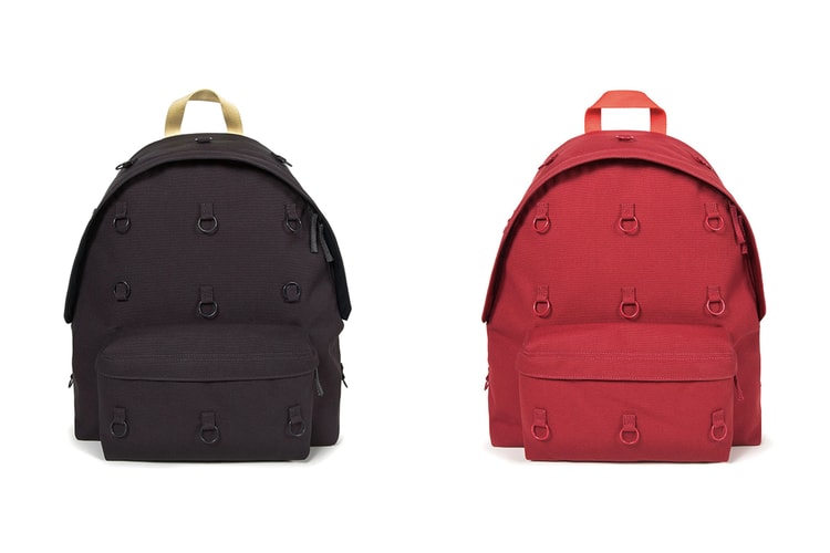 고리 장식이 돋보이는, 라프 시몬스 x 이스트팩 2019 FW 협업 가방 컬렉션