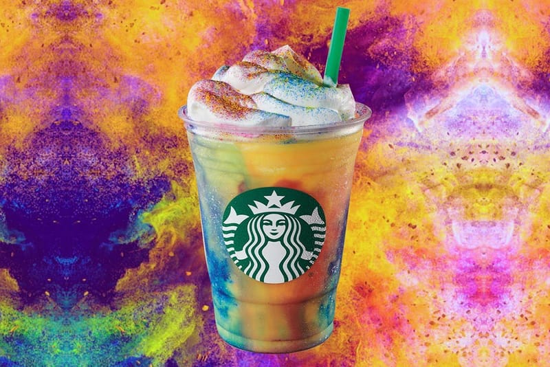 스타벅스, 화려한 '타이다이 프라푸치노' 한정 기간 판매한다