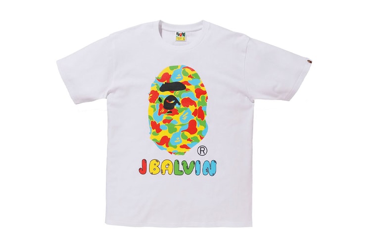 앙증맞은 제이 발빈 캐릭터를 새긴, 베이프 x 제이 발빈 협업 티셔츠