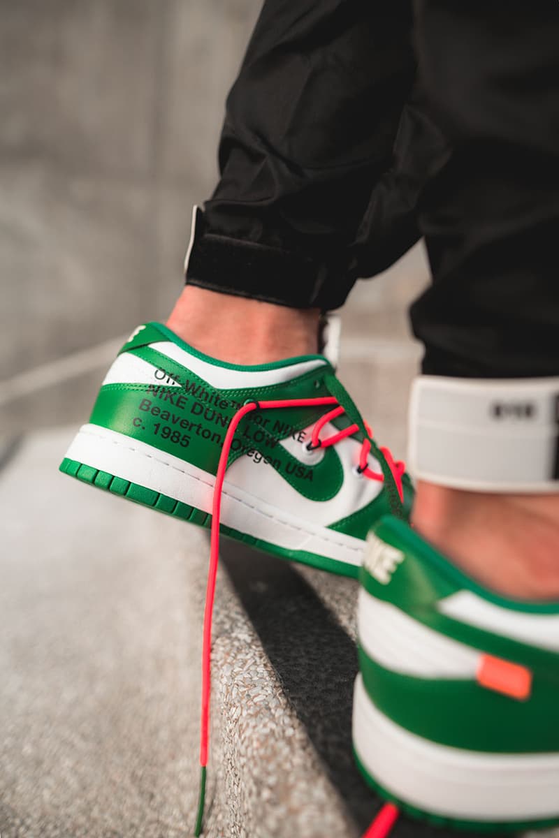 버질 아블로, 오프 화이트 x 나이키 덩크 로우 ‘파인 그린’ 출시 알리다, 인스타그램