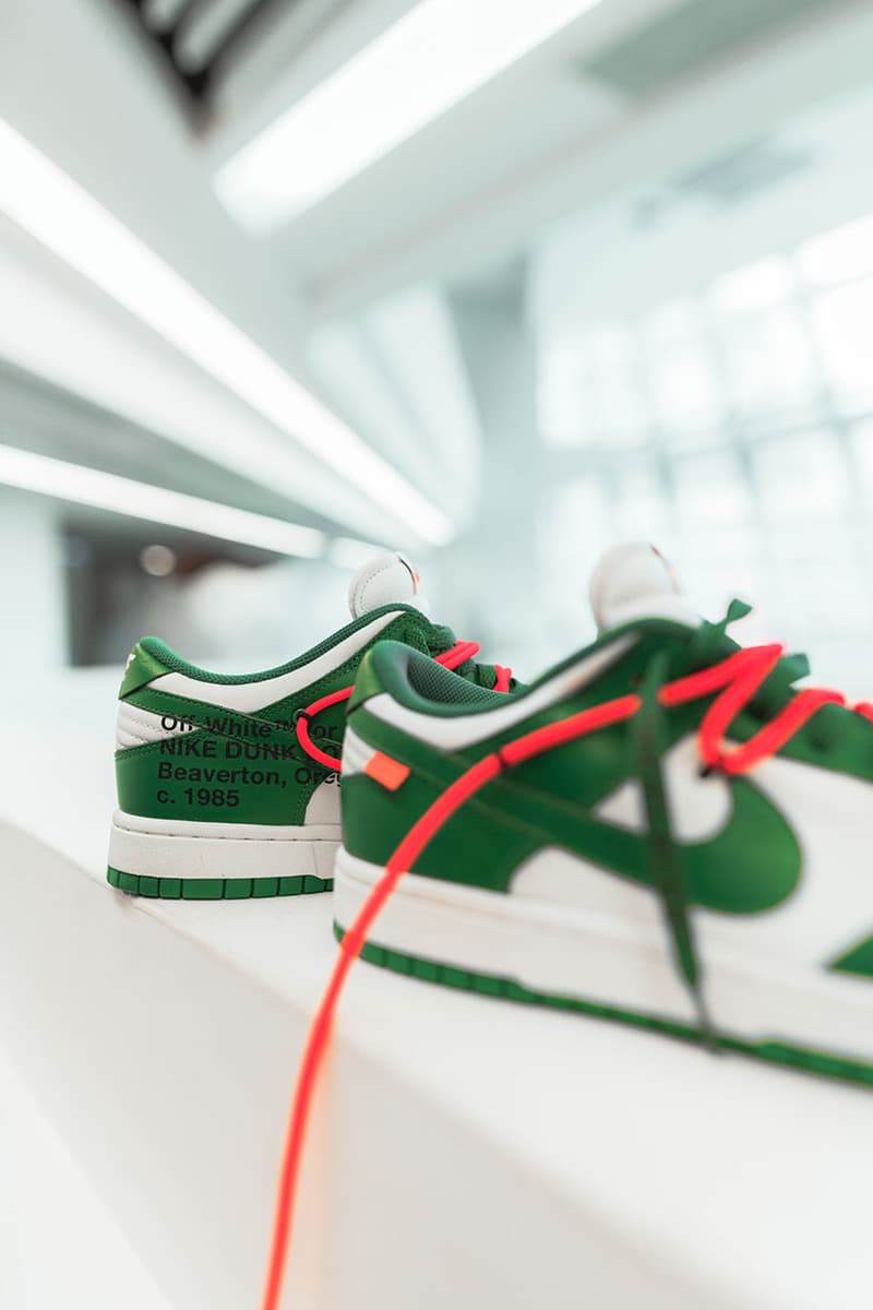 버질 아블로, 오프 화이트 x 나이키 덩크 로우 ‘파인 그린’ 출시 알리다, 인스타그램