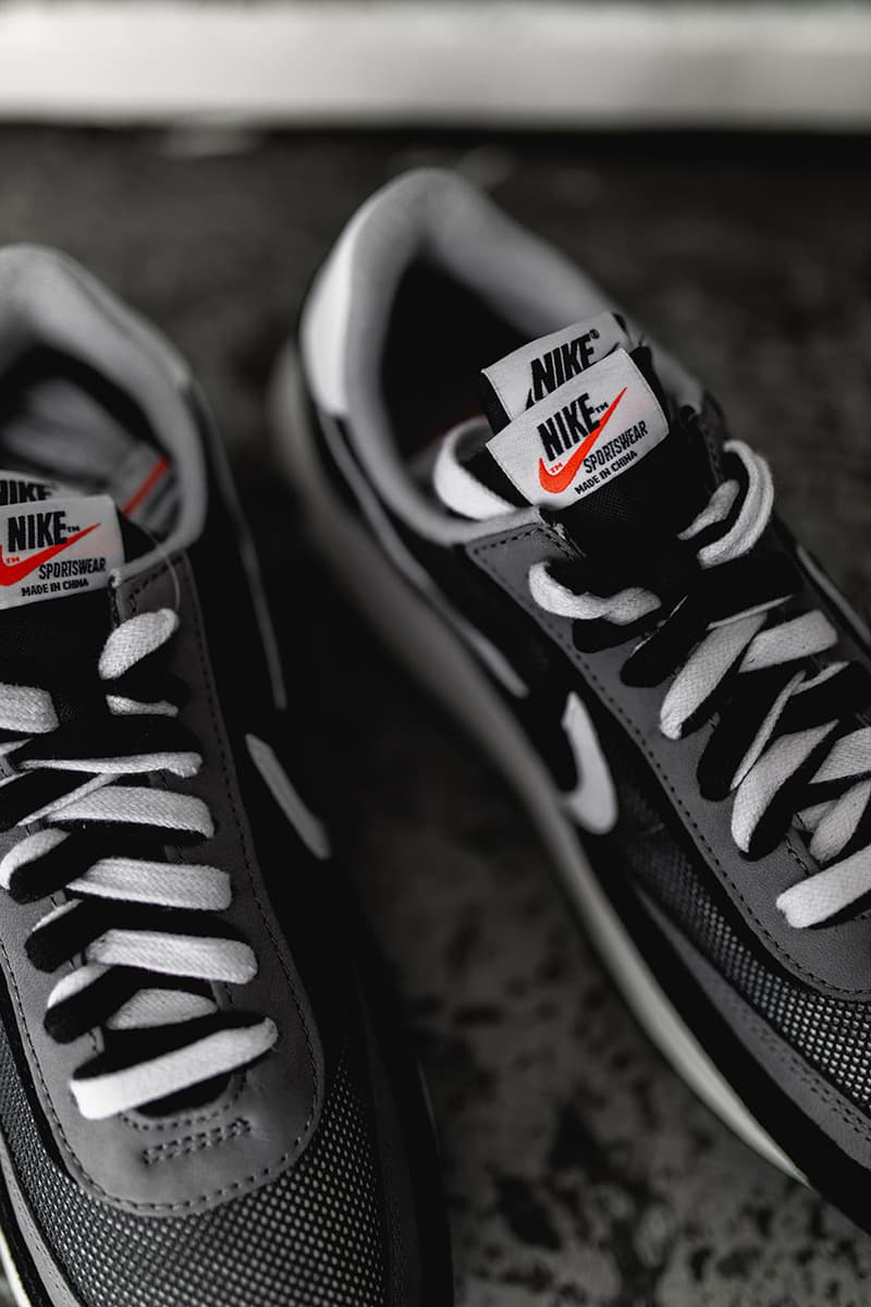 사카이 x 나이키 LD 와플 '블랙' 실물 이미지 및 발매 정보, 아베 치토세