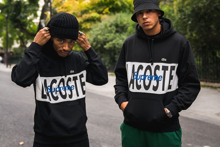 파리에서 포착한 슈프림 x 라코스테의 2019 가을 컬렉션