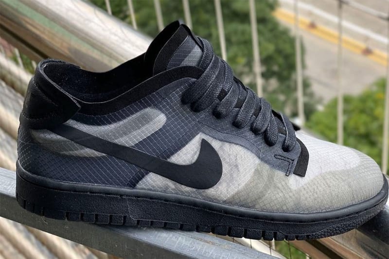 꼼 데 가르송과 나이키의 새 협업 덩크 로우, 실물 공개