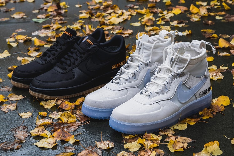 고어텍스를 입은 나이키 에어 포스 1 하이 & 로우, 실물 공개