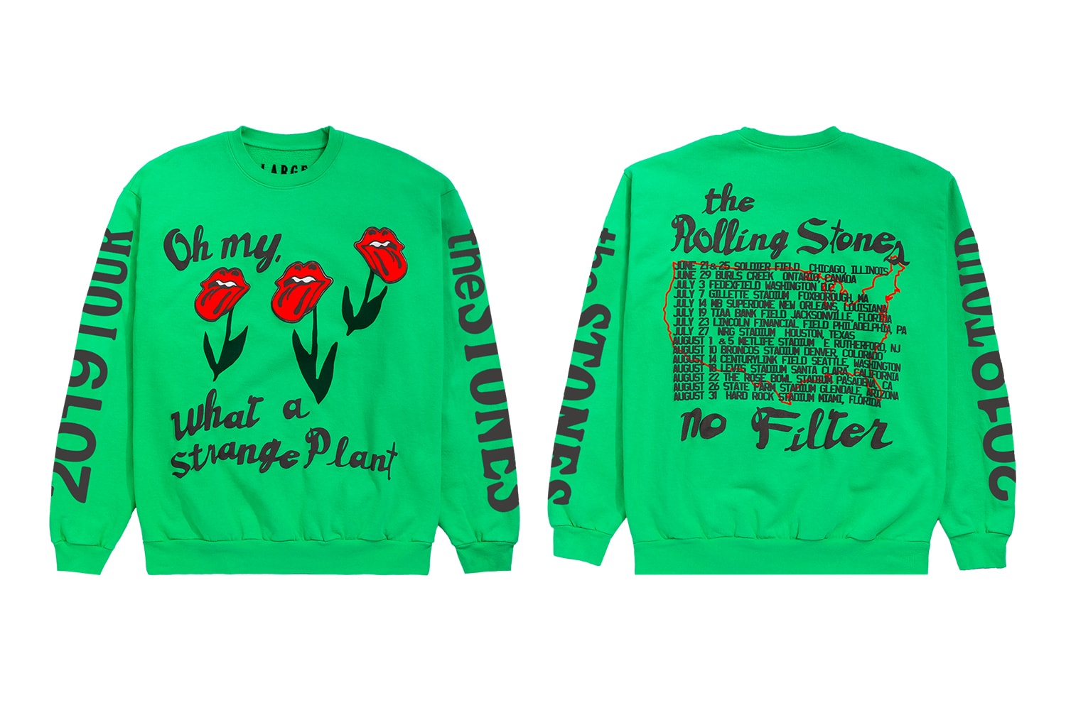 캑터스 플랜트 플리 마켓, 롤링 스톤즈 2019 투어를 위한 티셔츠 컬렉션