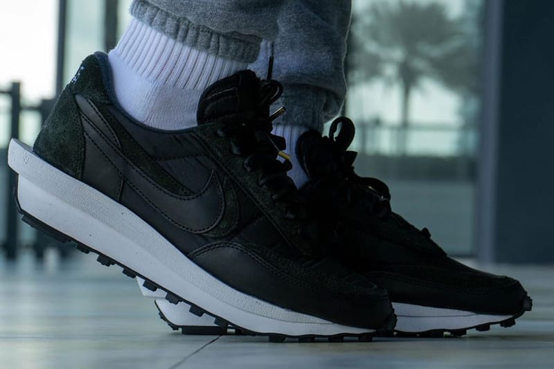 사카이 x 나이키 LD 와플 '블랙 나일론' 실제 착용 이미지 공개