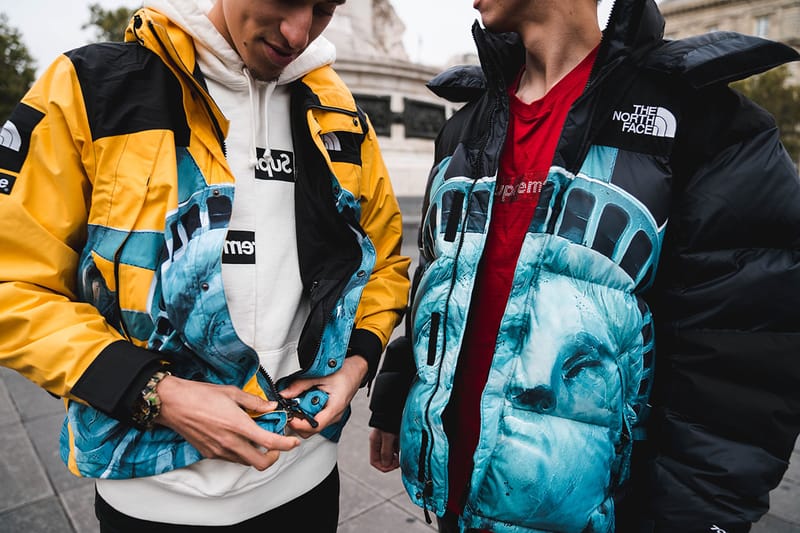 슈프림과 노스페이스의 협업, 실제로 입으면 이런 느낌?