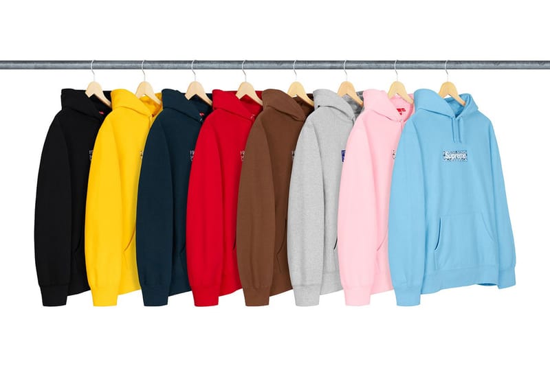 반다나를 덧댄, 슈프림 2019 FW 박스 로고 후디 컬렉션