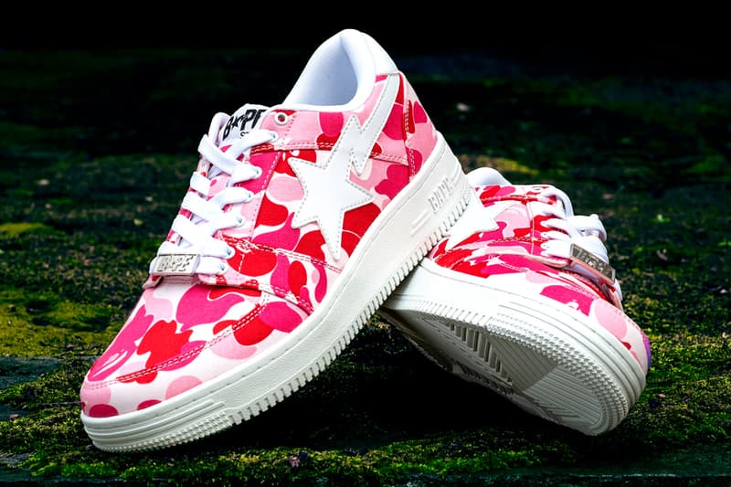 베이프, 베이프스타 로우 'ABC 카모' 핑크, 그린, 블루 발매 정보, 20주년 기념