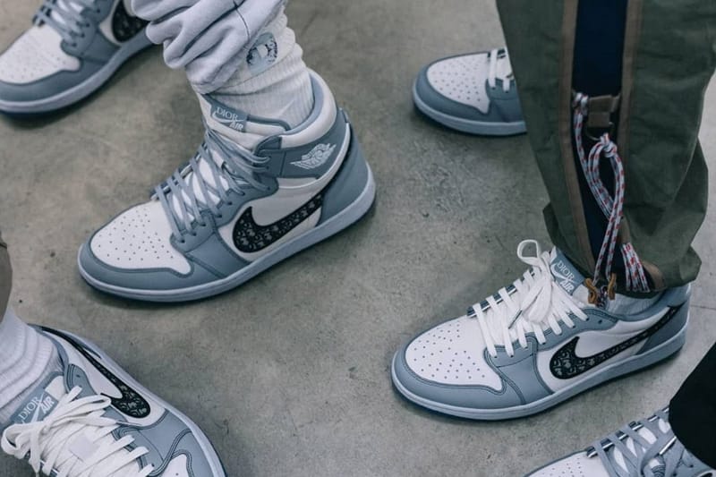 디올 x 에어 조던 1, 하이톱에 이은 로우톱 모델 이미지 공개