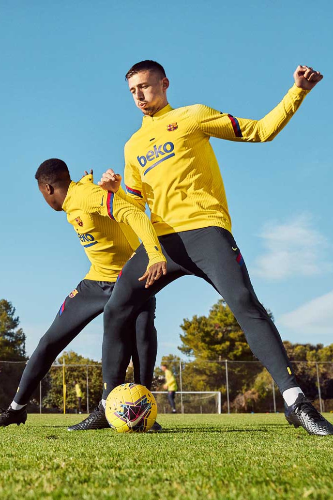 나이키 베이퍼니트로 완성한 FC 바르셀로나 2020 트레이닝 유니폼, 리오넬 메시, 루이스 수아레즈